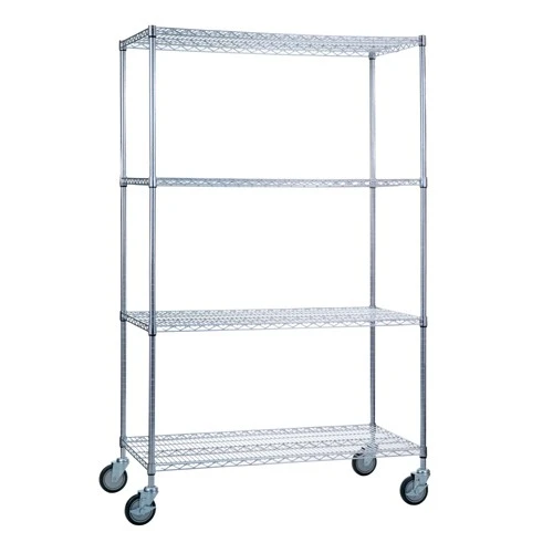 מדפי רשת ממתכת דגם L1-4M – פתרון אחסון מודולרי, עמיד ומאוורר | א.ב מדפים